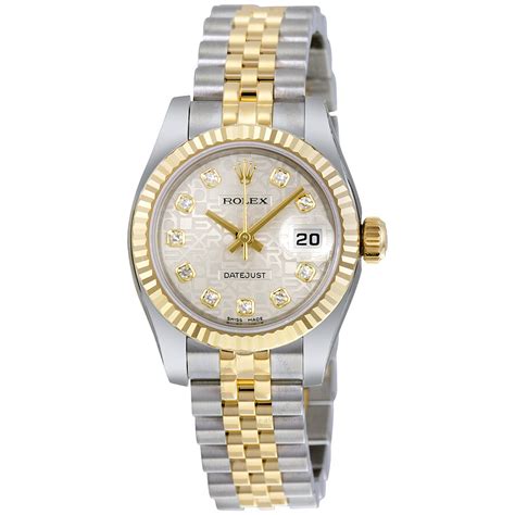 ladies 2 tone rolex with a diamond dial|Rolex datejust 28 lady.